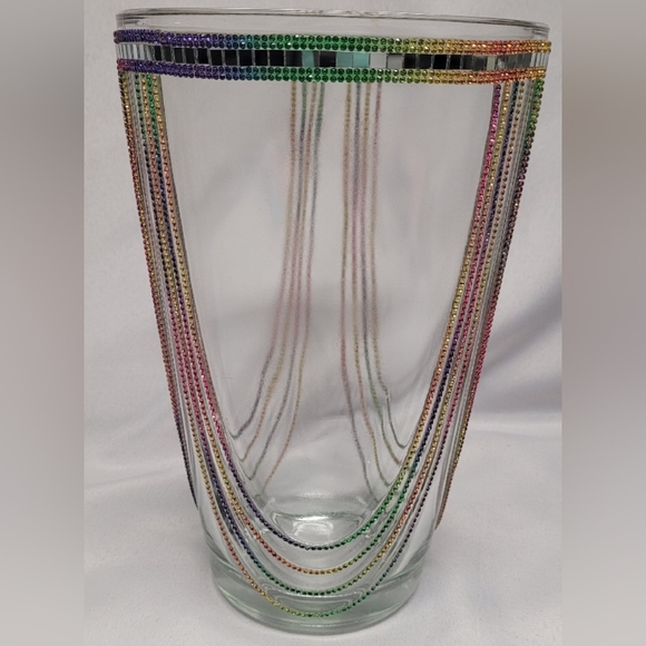 Elegant Multicolor Beaded Glass Vase *** HOST PICK *** - Picture 3 of 3